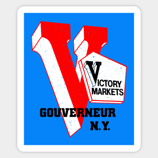 Victory Market Former Gouverneur NY Grocery Store Logo Sticker